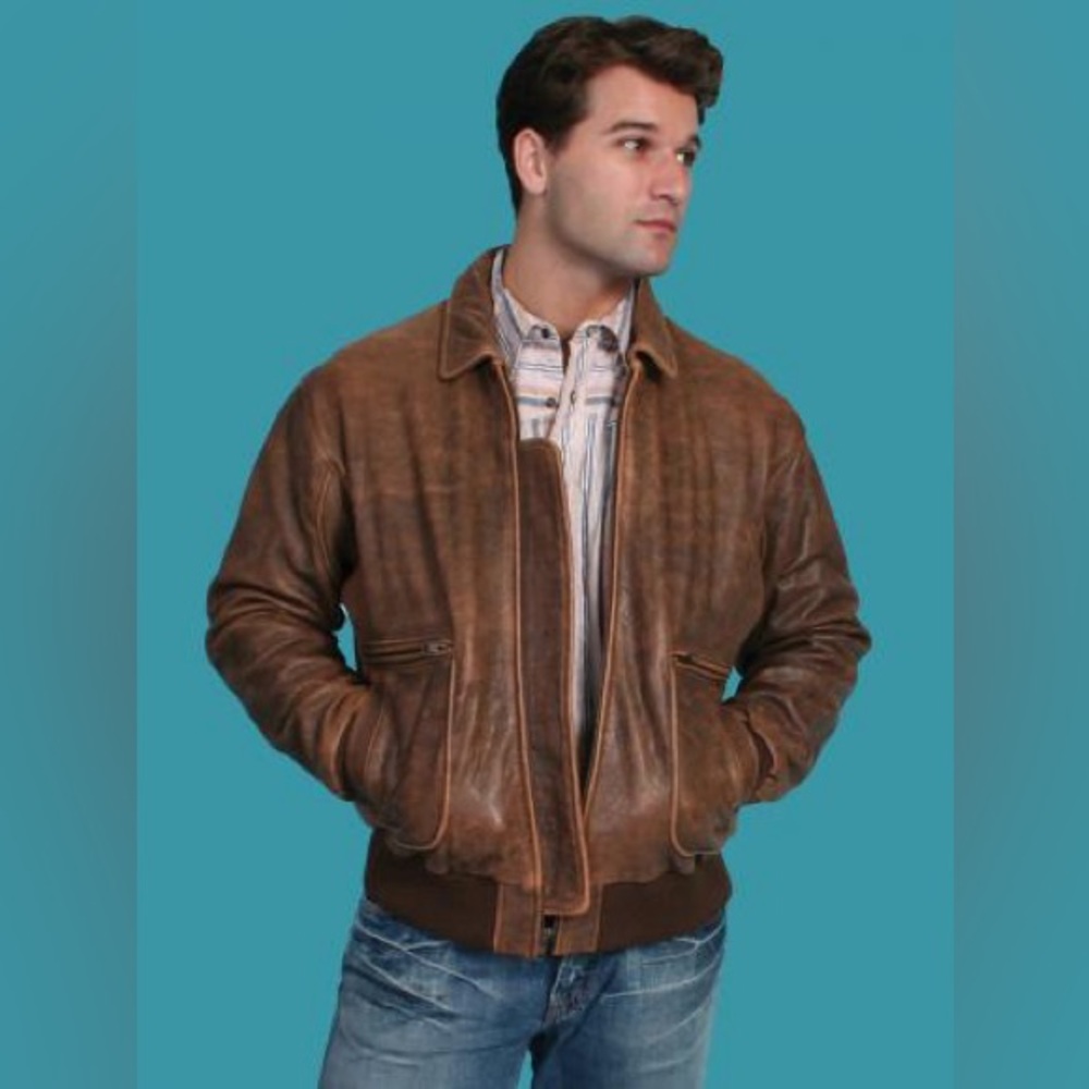 Brand New Scully Men's Vintage Bomber Jacket